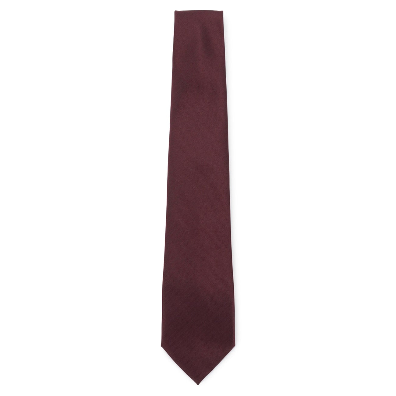 Non-iron Washable Solid Tie - Wine_04