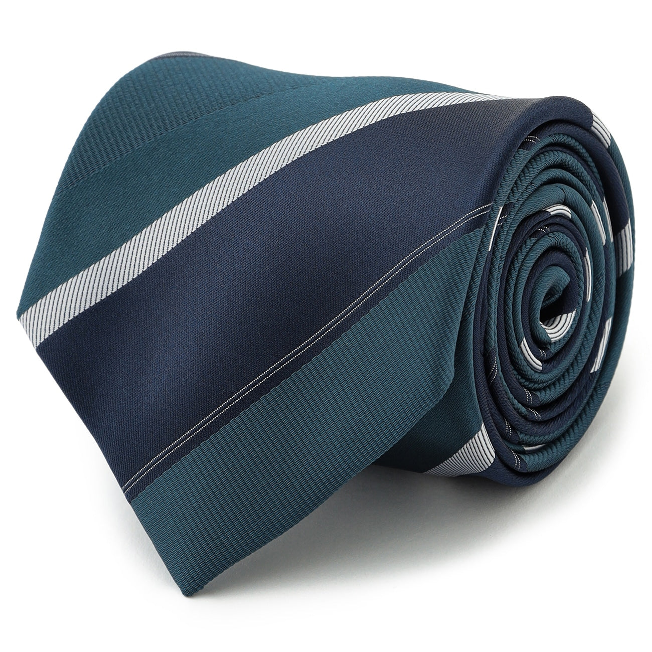 Non-iron Washable Stripe Tie - Green_03