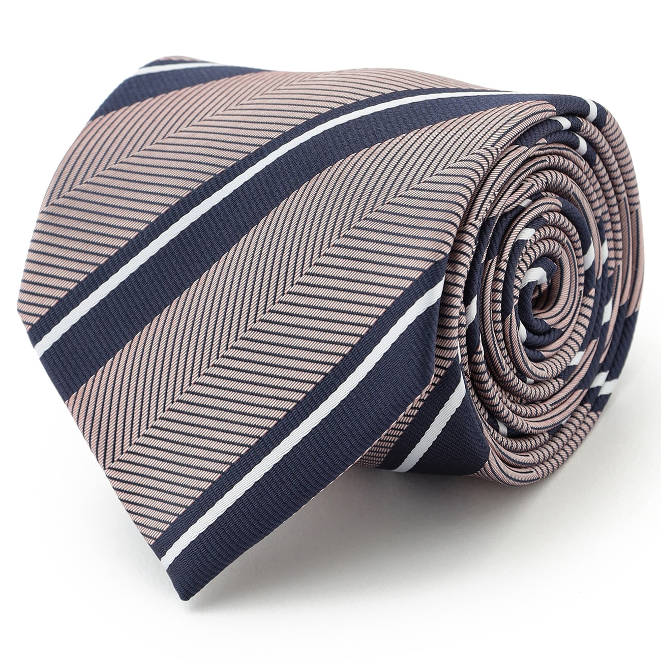 Non-iron Washable Stripe Tie - Pink_03