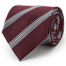 Non-iron Washable Stripe Tie - Wine_03