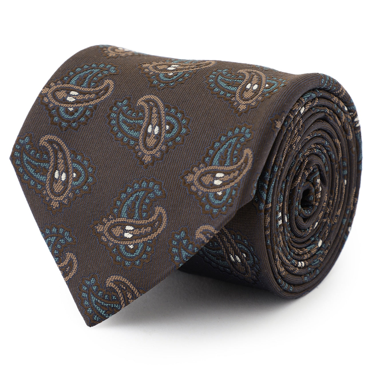 Tie Your Tie Supervised Paisley Tie - Brown_03