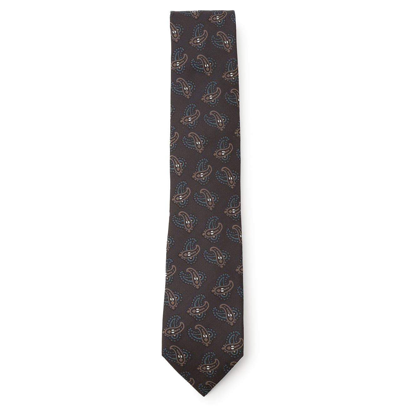 Tie Your Tie Supervised Paisley Tie - Brown_04