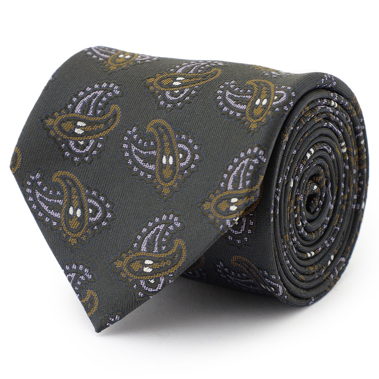 Tie Your Tie Supervised Paisley Tie - Green_03