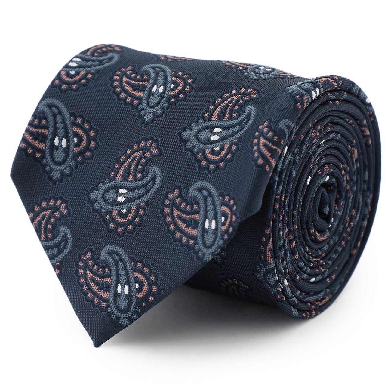 Tie Your Tie Supervised Paisley Tie - Navy_03