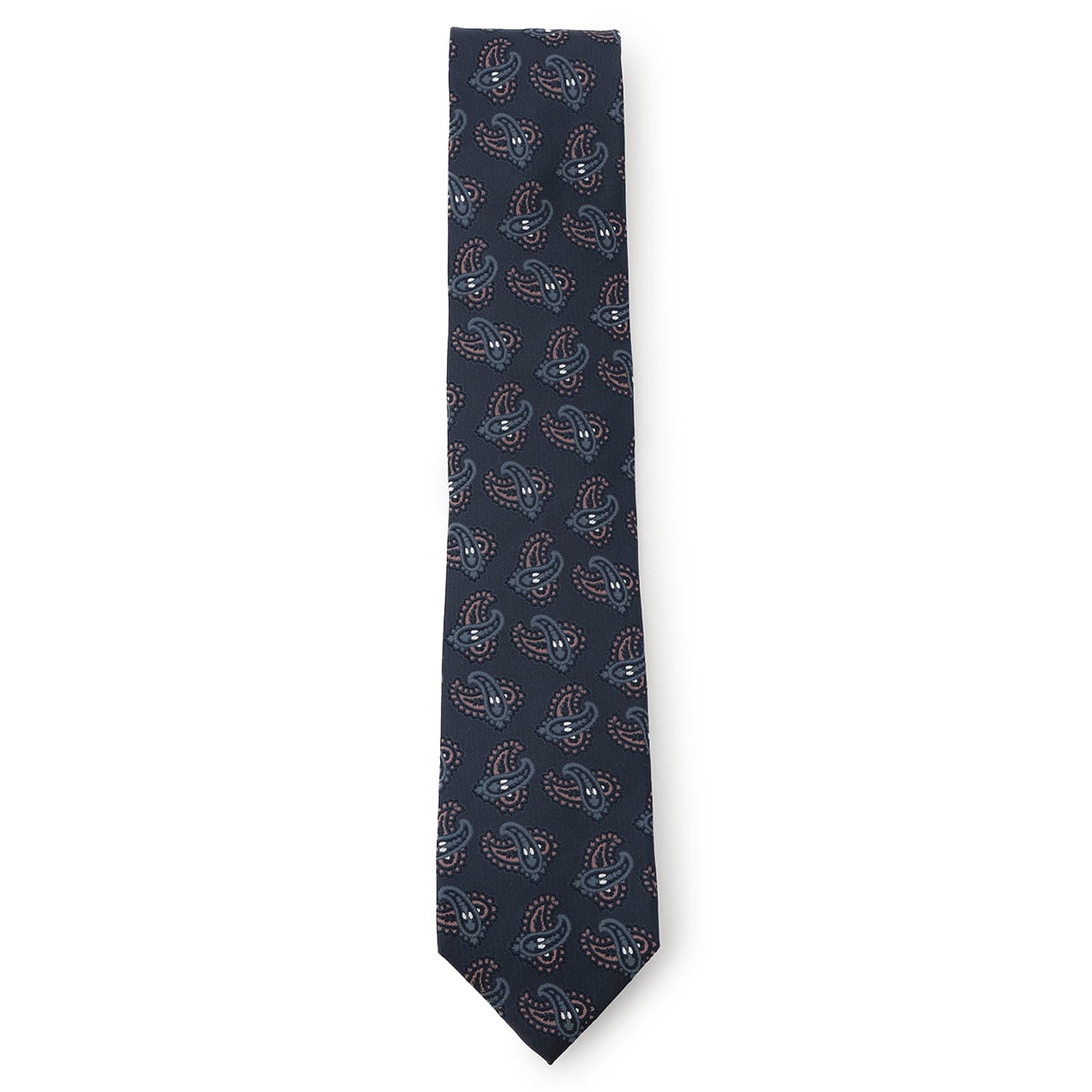 Tie Your Tie Supervised Paisley Tie - Navy_04