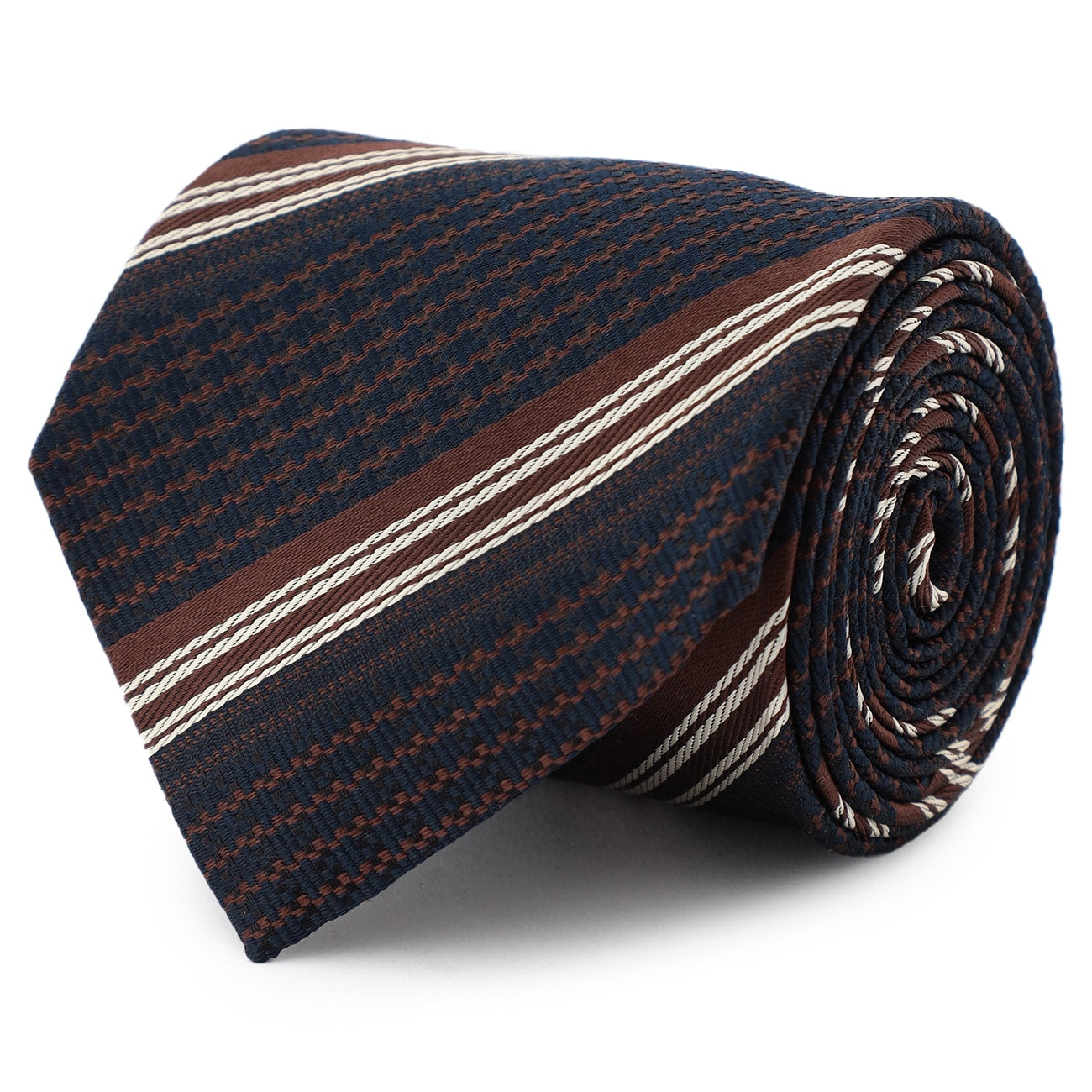 Tie Your Tie Supervised Stripe Tie - Navy_03
