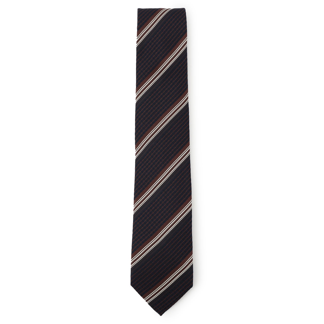 Tie Your Tie Supervised Stripe Tie - Navy_04
