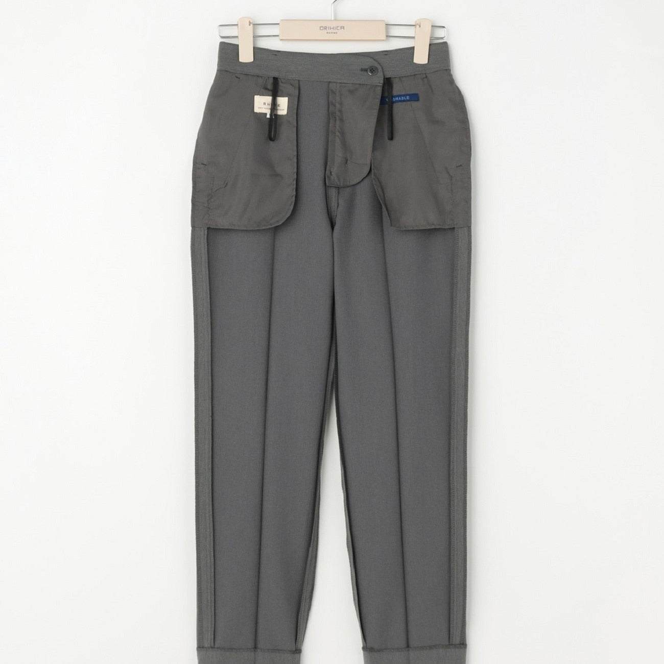 火烈鸟有褶长裤 - 灰色中号_25