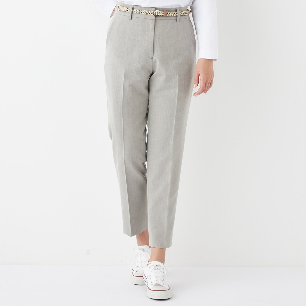 THE THIRD SUITS Cropped Pants - Beige_16