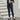 Shadow Check Cropped Pants - Navy_21