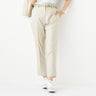 THE THIRD SUITS Linen-like Cropped Pants - Beige_25