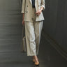 THE THIRD SUITS Linen-like Wide Pants - Beige_28