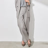 THE THIRD SUITS Linen-like Wide Pants - Light Gray_28