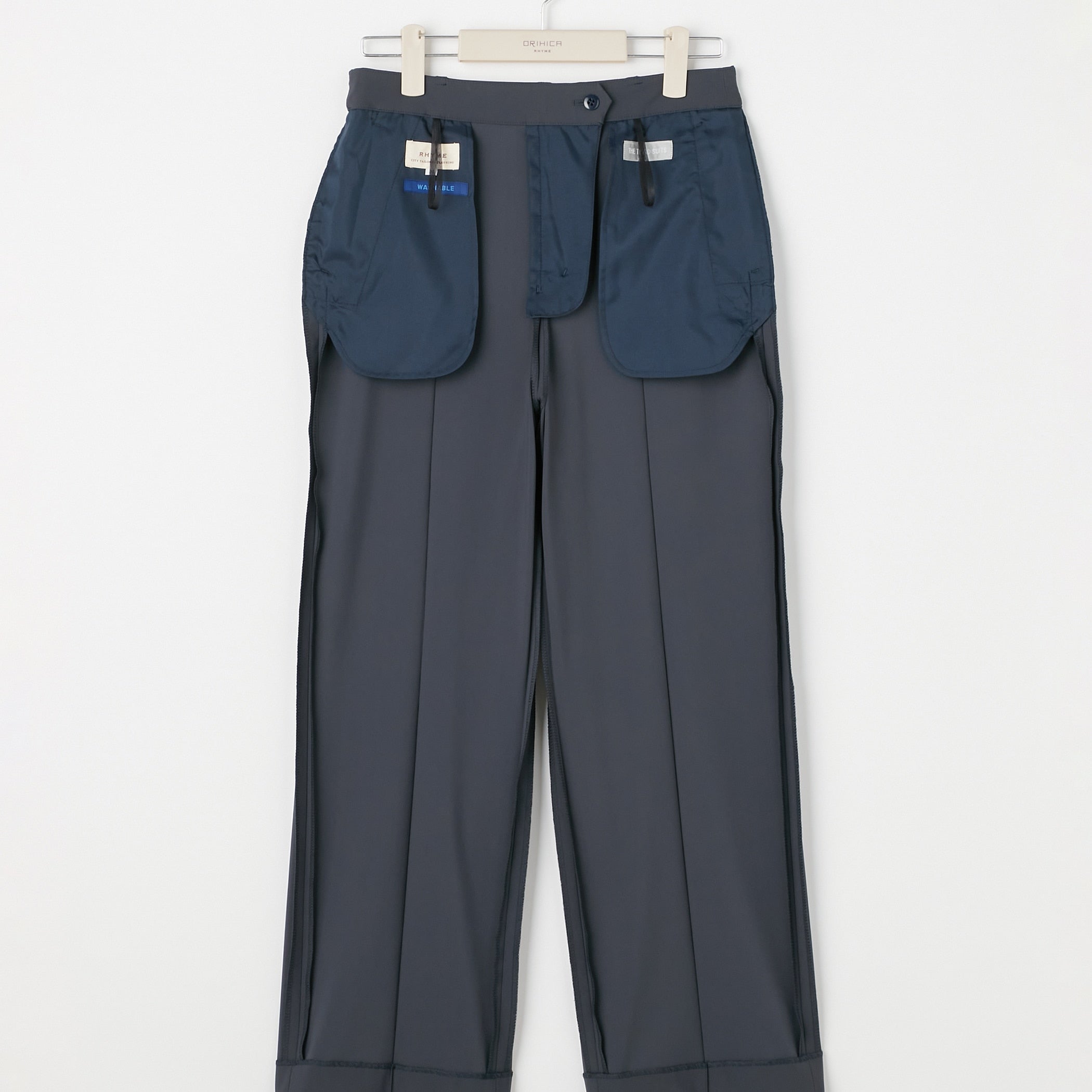 THE THIRD SUITS BIZSPO 寬鬆褲 -深藍