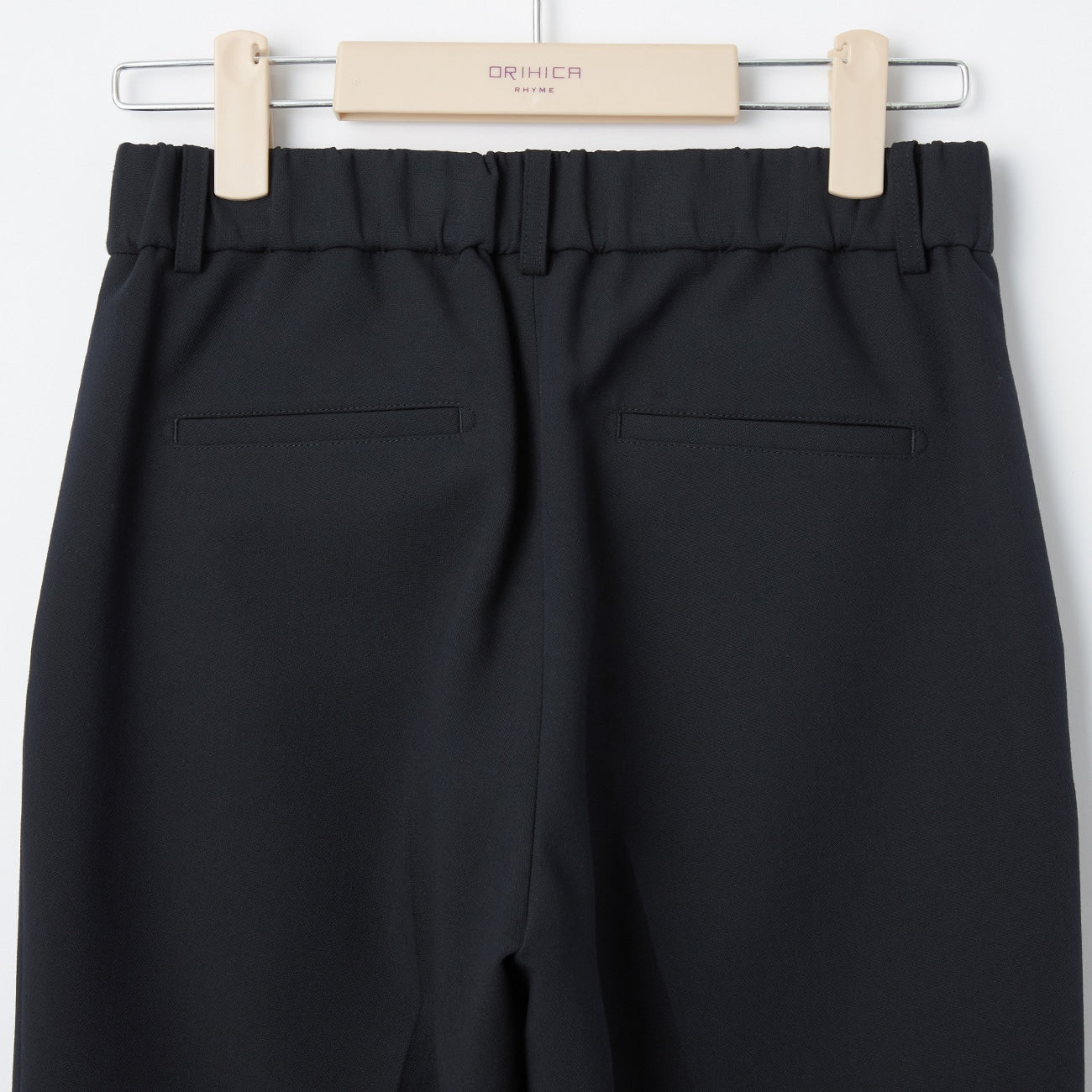 THE THIRD SUITS 双层编织褶皱长裤 -深蓝