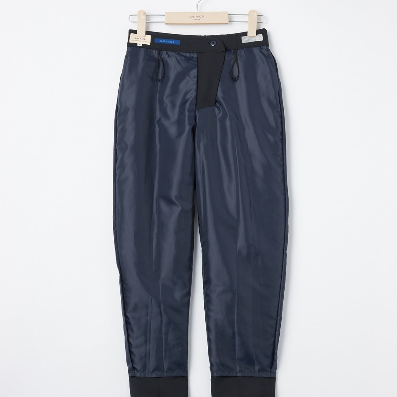 THE THIRD SUITS 双层编织褶皱长裤 -深蓝