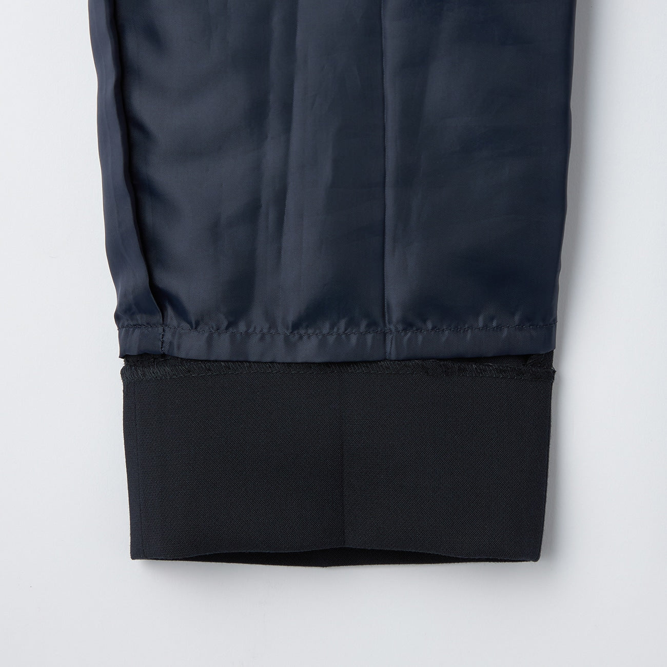 THE THIRD SUITS 双层编织褶皱长裤 -深蓝