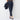 Washable Stretch Cropped Check Pants - Navy_14