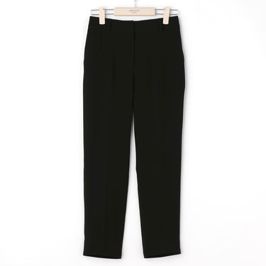 THE THIRD SUITS Double Cloth Cropped Pants - Black_23