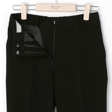 THE THIRD SUITS Double Cloth Cropped Pants - Black_24