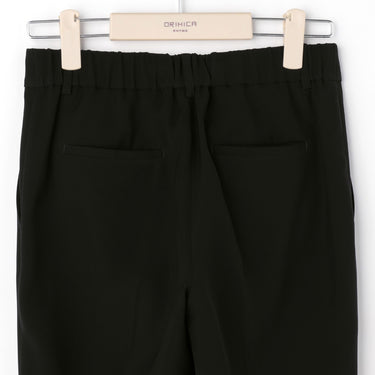 THE THIRD SUITS Double Cloth Cropped Pants - Black_25