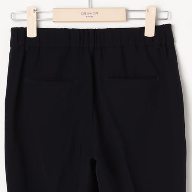 THE THIRD SUITS Double Cloth Cropped Pants - Navy_37