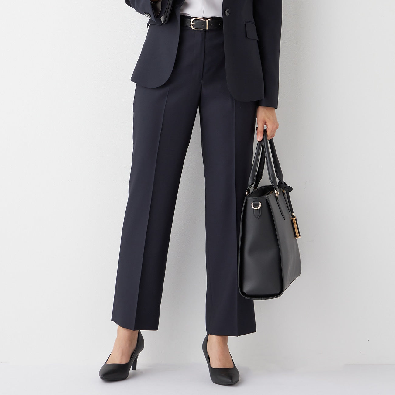 LUXE Line REDA Straight Pants - Navy_11