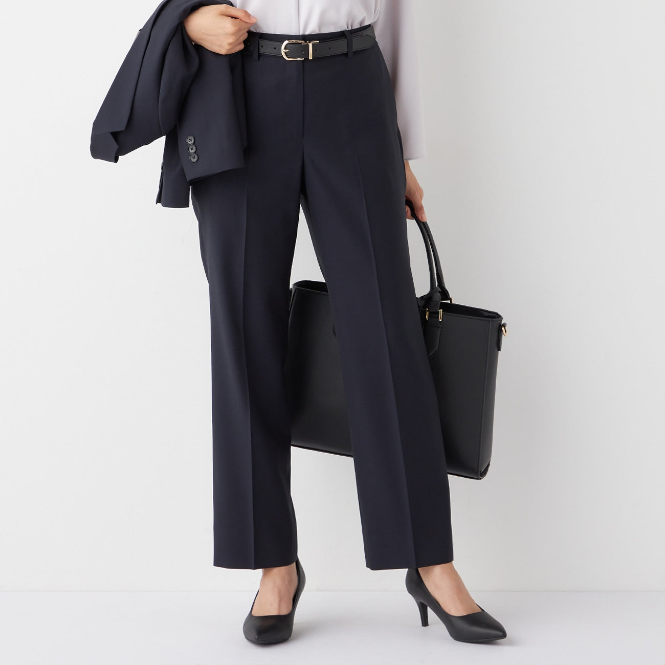 LUXE Line REDA Straight Pants - Navy_12