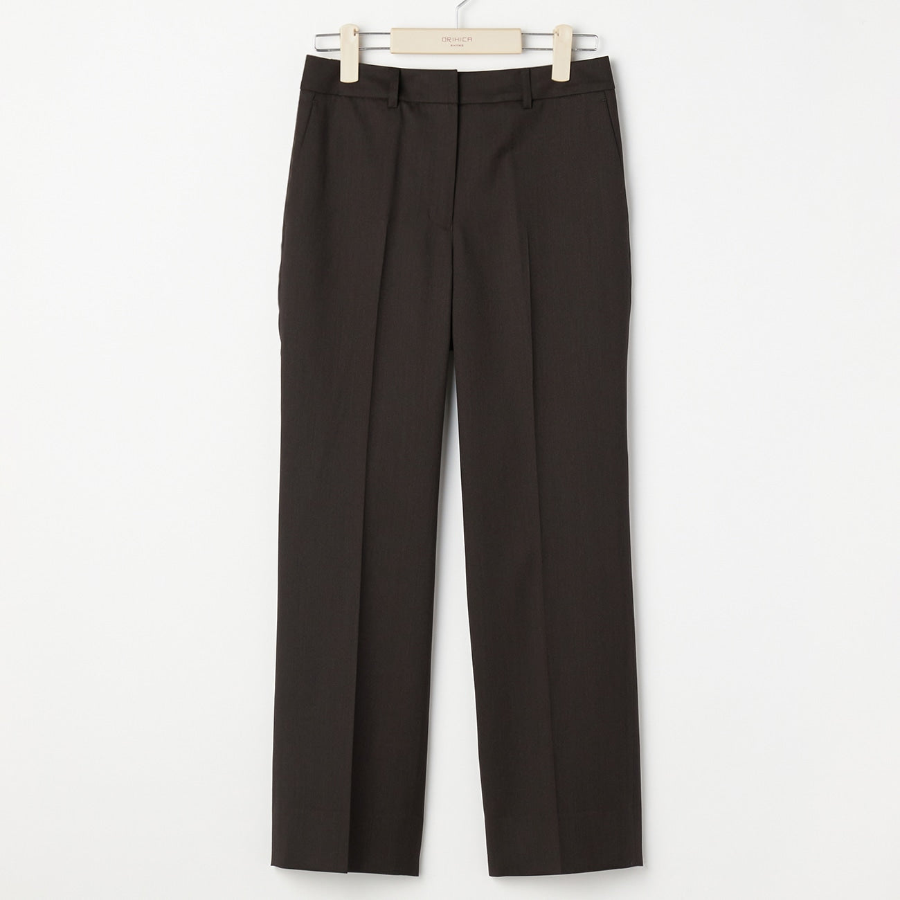 LUXE Line REDA Straight Pants - Brown_13