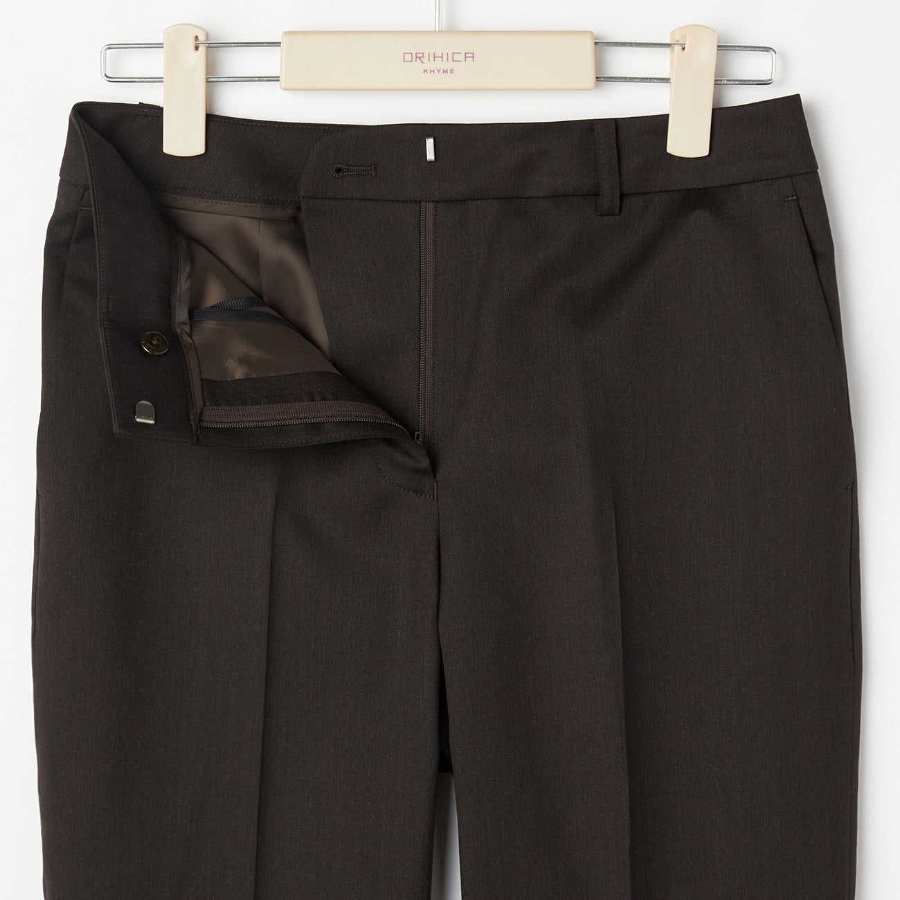 LUXE Line REDA Straight Pants - Brown_14