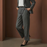 THE THIRD SUITS Herringbone Wide Pants - Medium Gray_19