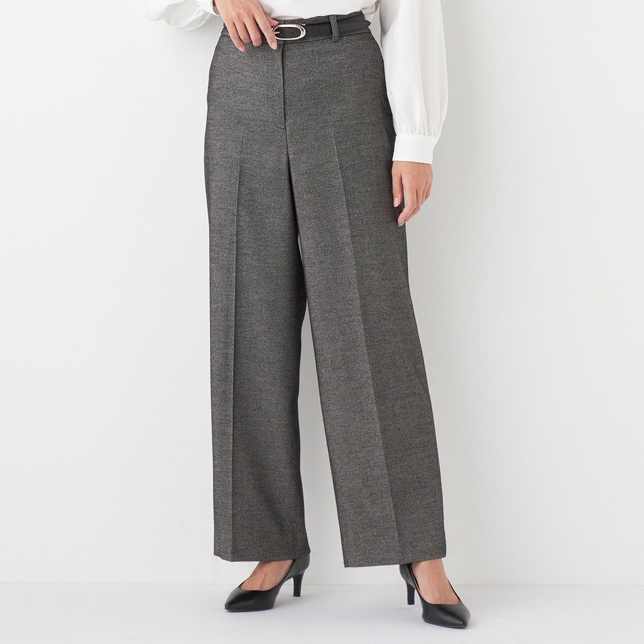 THE THIRD SUITS Twill Wide Pants - Beige_18