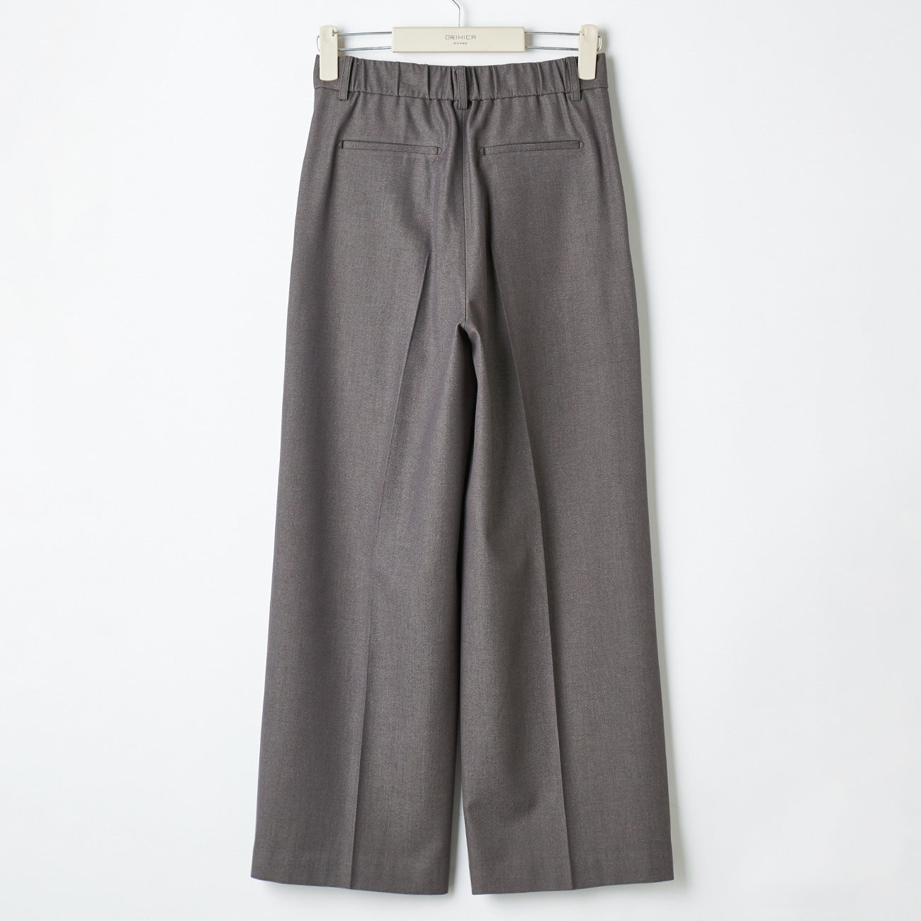 Flamingo Pleated Wide Pants - Gray Beige_15