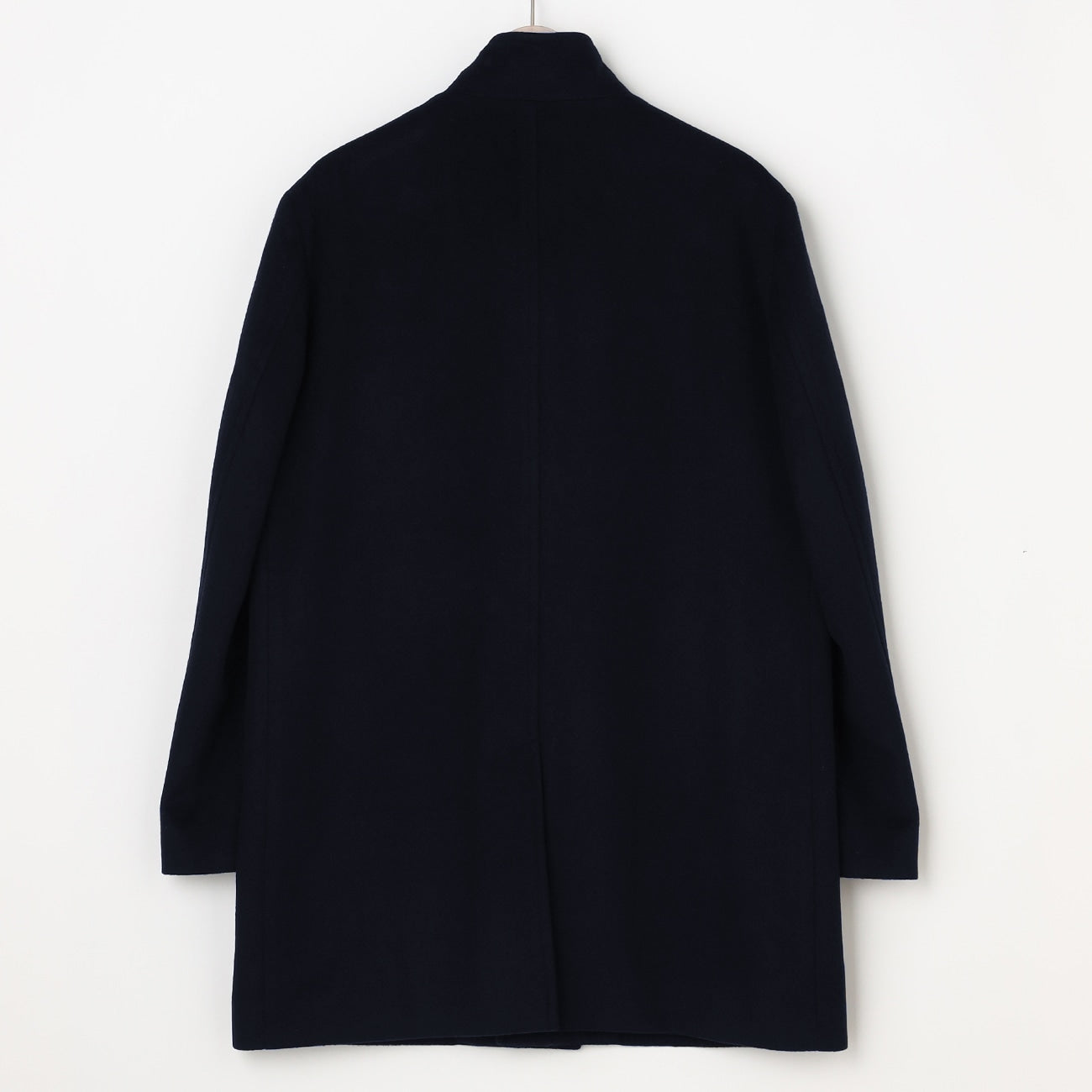 Business Casual Stand Collar Coat - Navy_14
