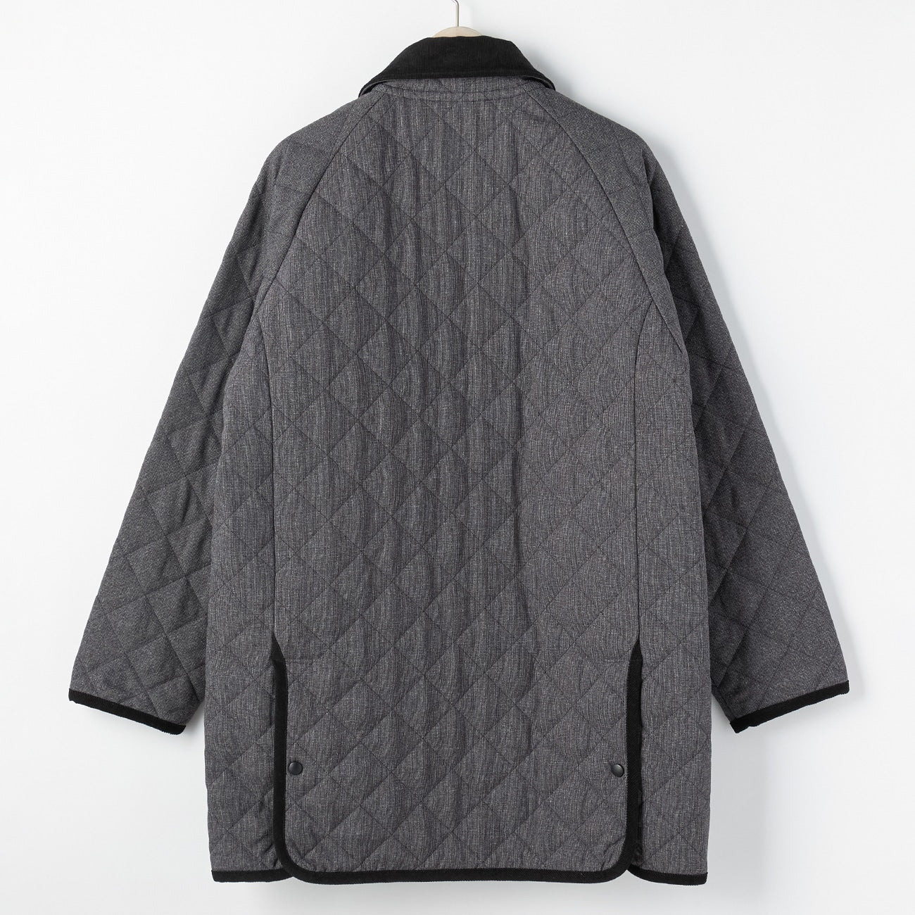 商务休闲类羊毛绗缝大衣 -灰