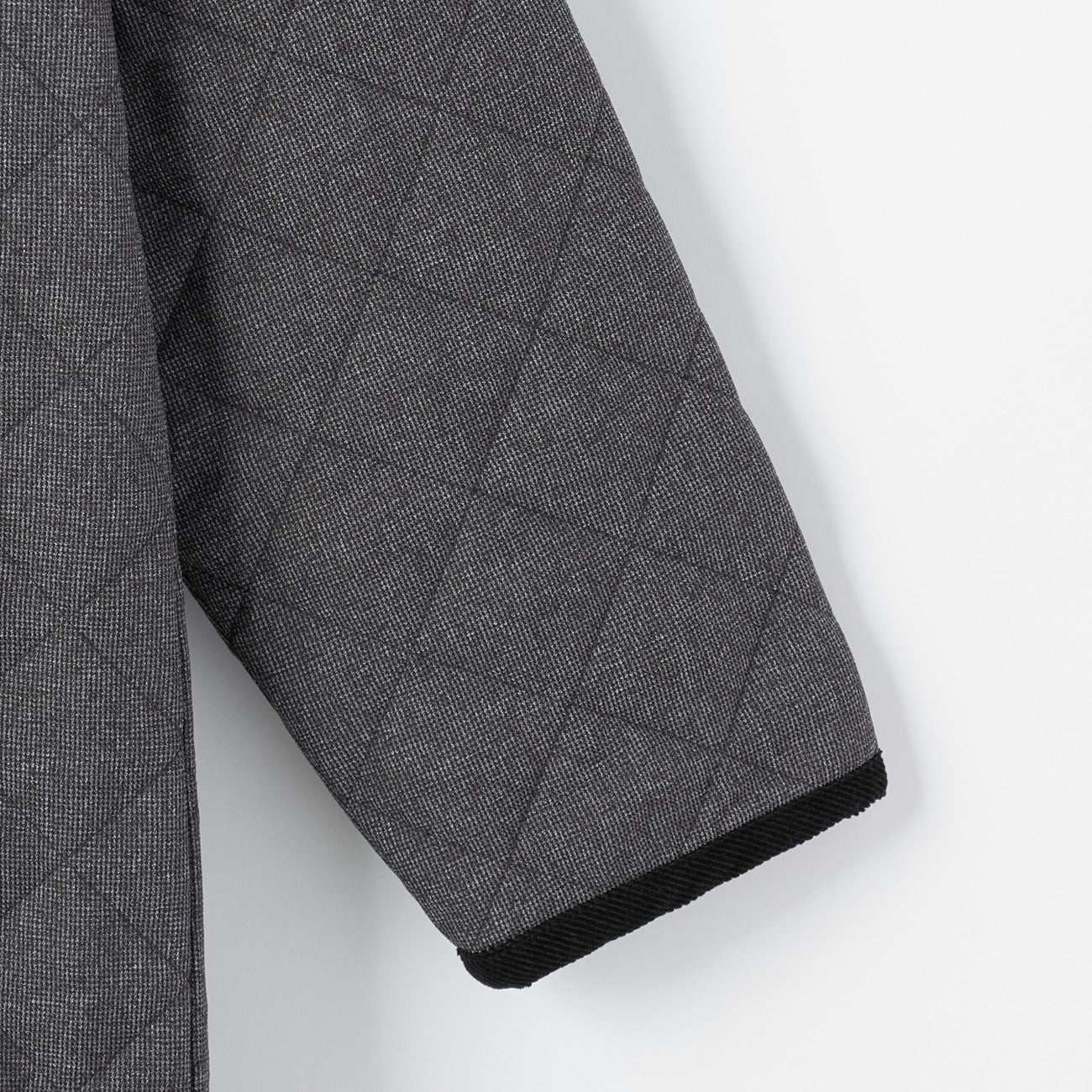 商务休闲类羊毛绗缝大衣 -灰