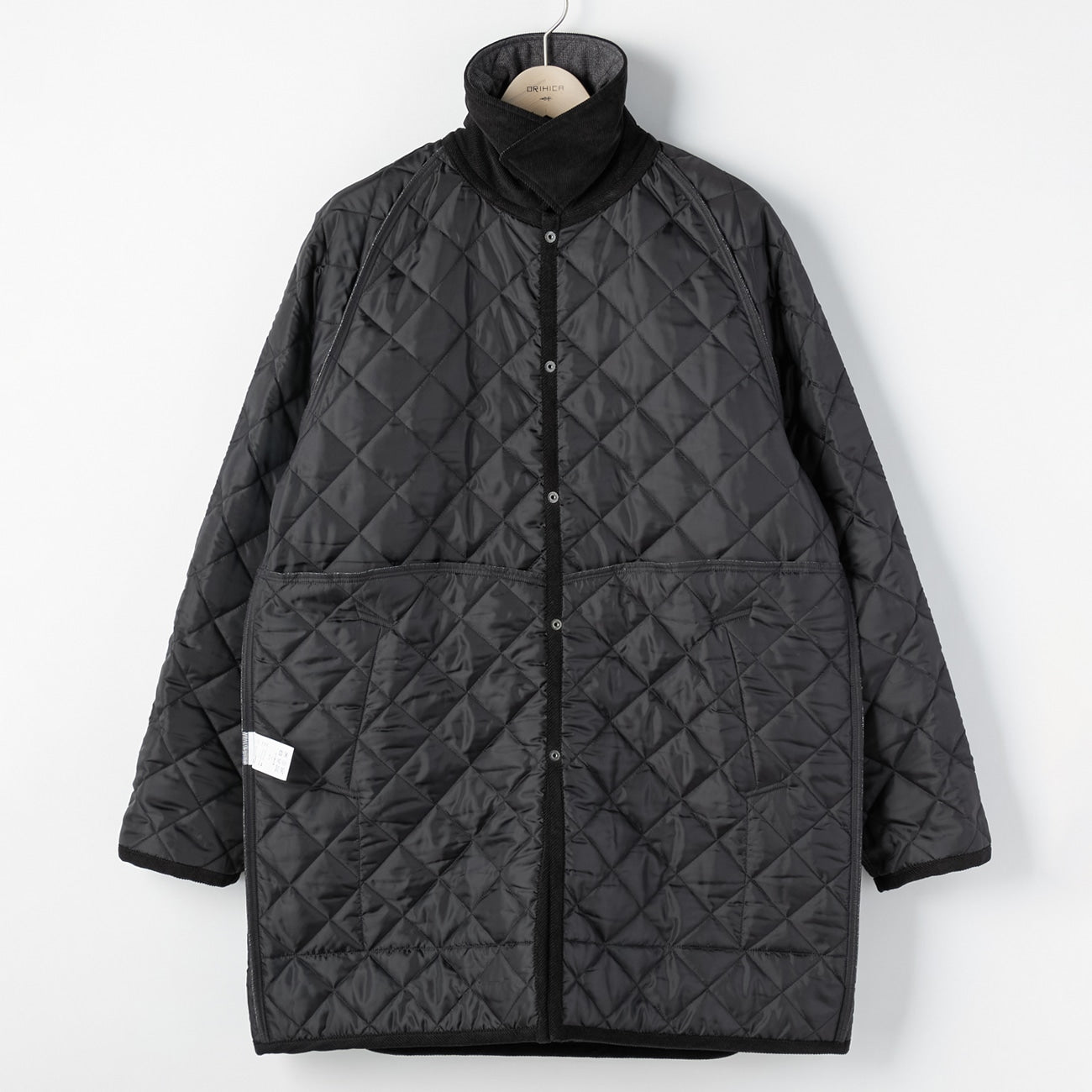 商务休闲类羊毛绗缝大衣 -灰