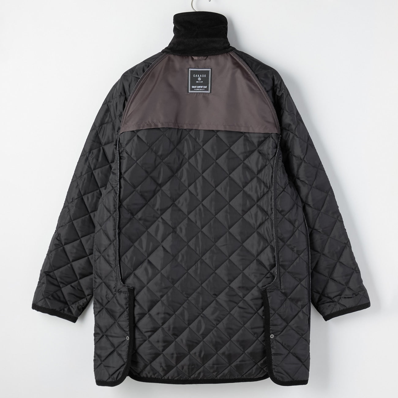 商务休闲类羊毛绗缝大衣 -灰