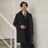 Down Balmacaan Coat - Navy_12