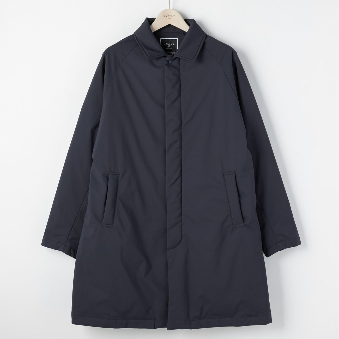 Down Balmacaan Coat - Navy_14