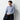 Business Casual Spread Collar Houndstooth Shirt - Navy_09