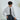Business Casual Cotton Snap-Down Dobby Shirt - White_07