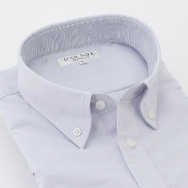 Oxford Button-down Shirt - Light Gray_14