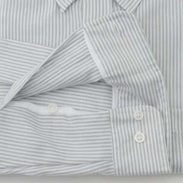 Oxford Stripe Snap-down Shirt - Mint_20