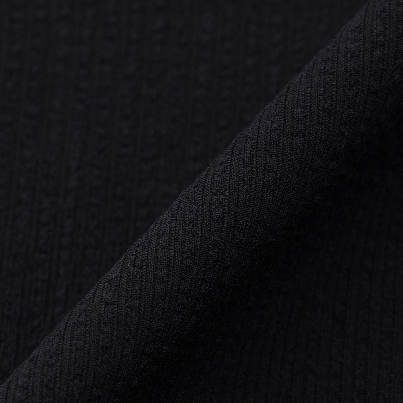 Business Casual Seersucker Band Collar Short Sleeve Shirt - Black_11