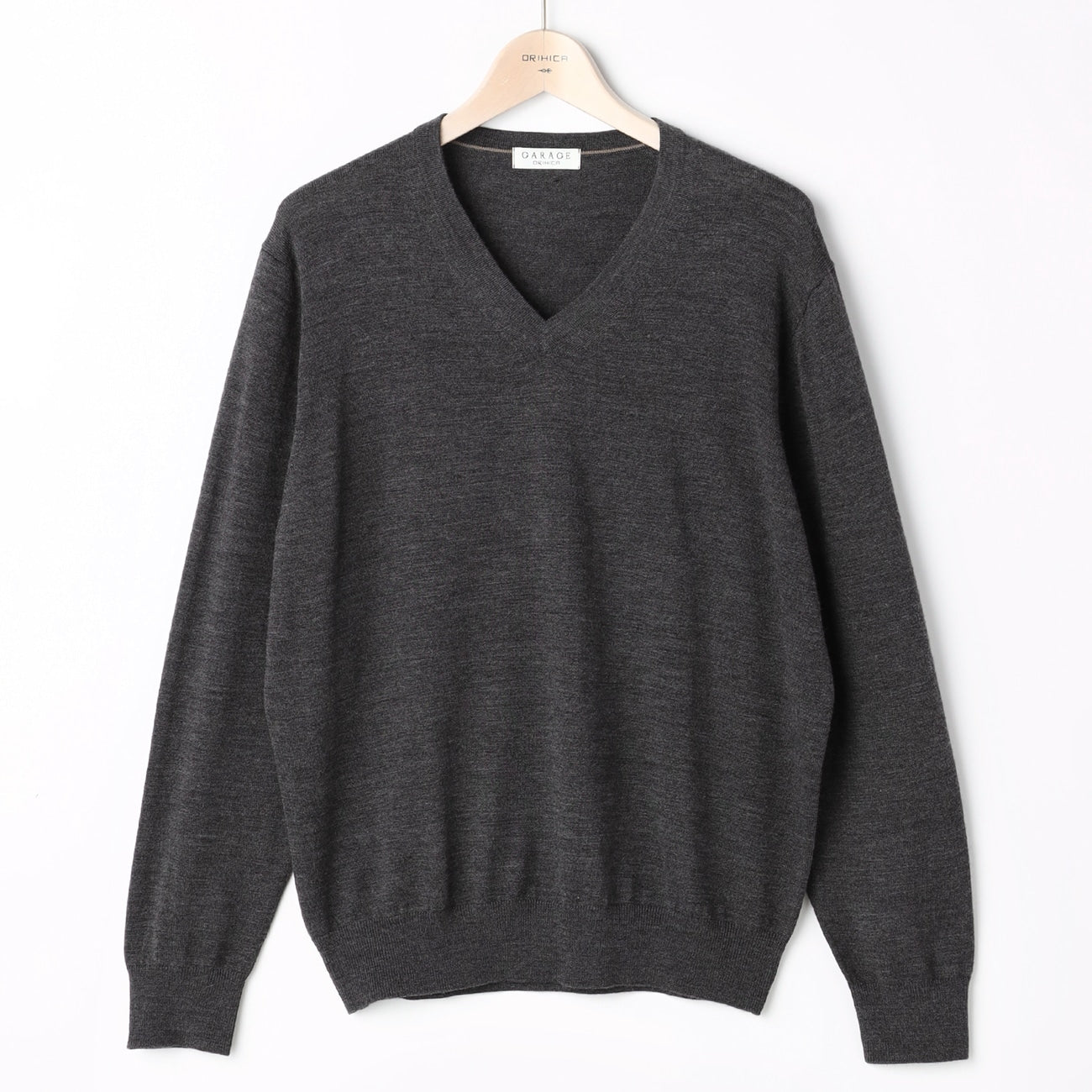 羊毛混纺 V 领毛衣_32