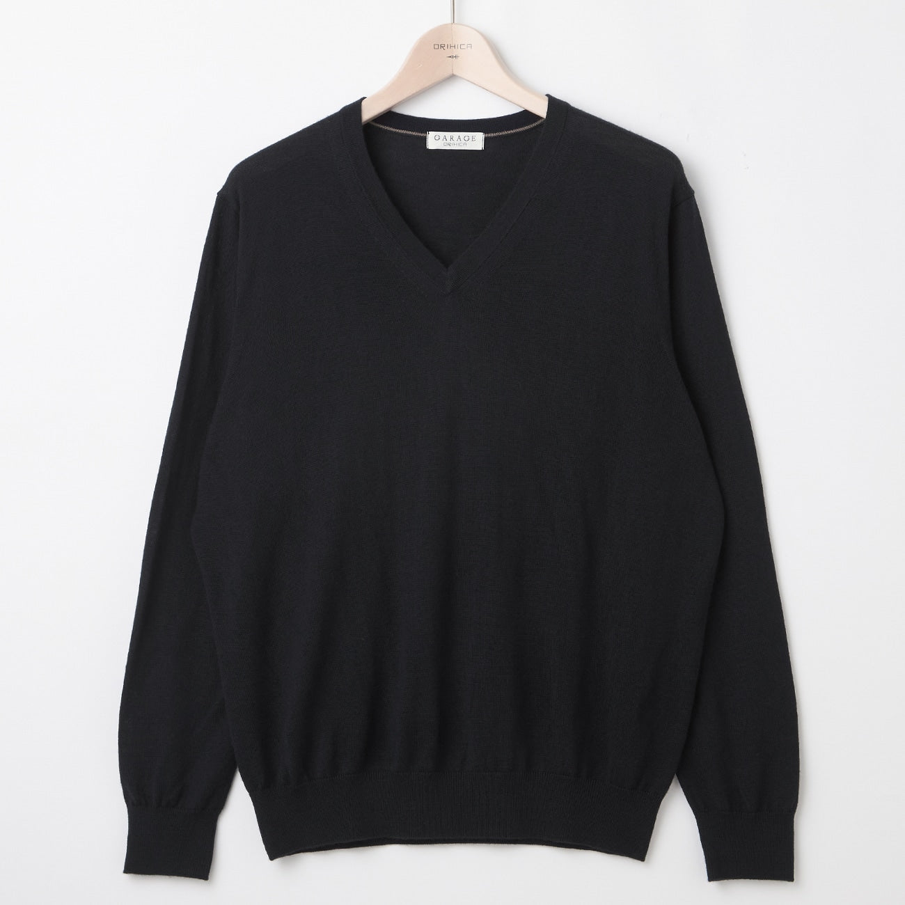 羊毛混纺 V 领毛衣_37