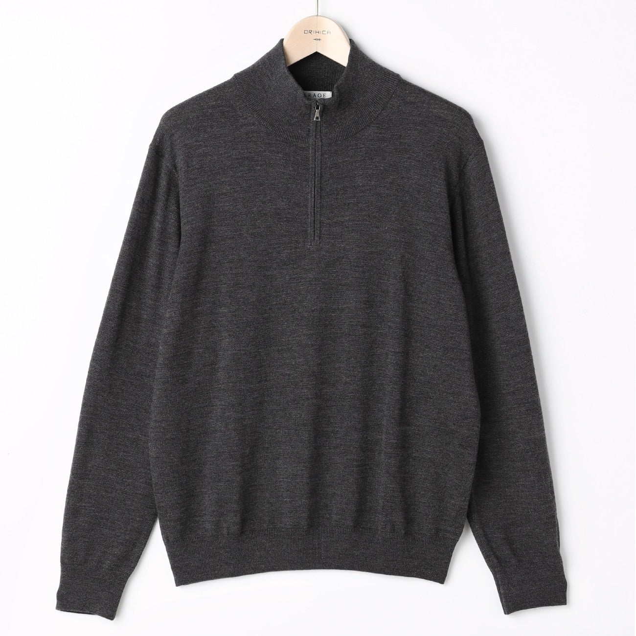 半拉链圆领毛衣_32