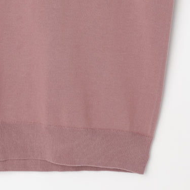High-gauge Crew Neck Sweater - Pink_15