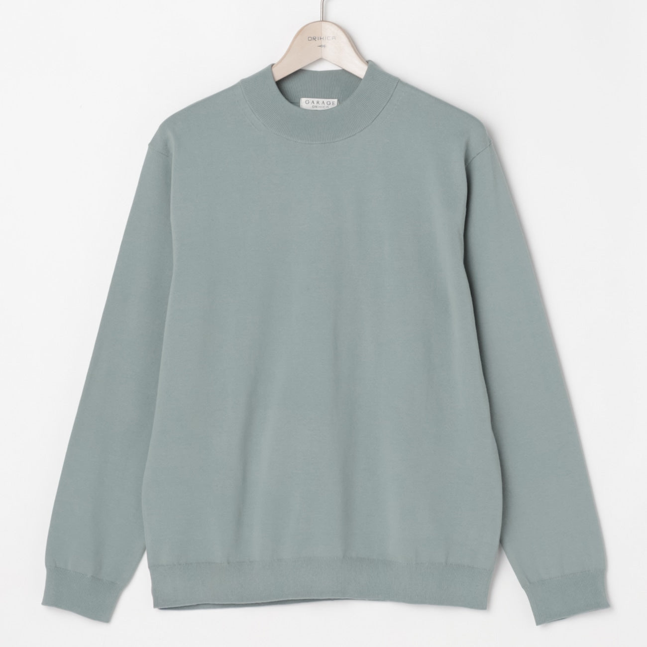 High-gauge Mock Neck Sweater - Mint_11